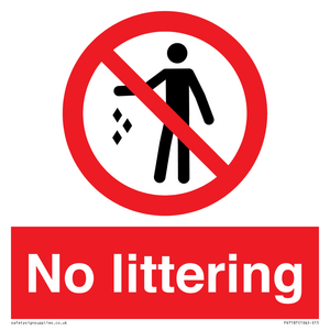 No littering